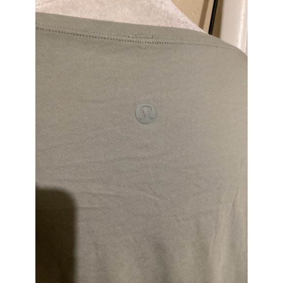 Lululemon Long Sleeve Top Relaxed Fit Boat Neck Casual Pullover Sage Green - Picture 3 of 3